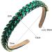 scicent Headbands for Women Rhinestones Head Bands Crystal Beaded Jeweled Sparkle Band Handmade Sequin Embellished Headpiece Headwear Party Green Hair Accessories Green - 16205 - Buy Online on GoSupps.com