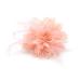 Flower Feather Bead Corsage Hair Clips Fascinator Hairband and Pin (Nude Peach)