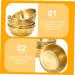 Milisten 3 Pcs Seasoning Dish Portion Cups Sauce Dipping Bowls Mini Dessert Bowl Metal Sauce Dish Salad Dressing Cruet Mini Saucers Dishes Dip Bowls Stainless Steel Server Round - Buy Online on GoSupps.com