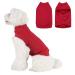 Docio dog sweater - soft and warm t -shirt winter dog clothing cat sweater made of fleece for small medium -sized dogs cats red m (1 Pack) red 1