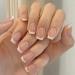 Handcess French Press On Nail Set - Nude Ballerina Artificial Fingernails for Women & Girls | 24 Pieces - Buy Online on GoSupps.com