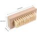 Wooden Cleaning Finger Nail Brush with Pig Bristles - Double-Sided Fingernail Brush Non-Slip Nails Scrubber for Scrubbing Fingernails and Toes - Buy Online on GoSupps.com