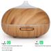 WD & CD 300ml Aroma Diffuser - Ultrasonic Humidifier with 7 Color LED Light - Wood Grain Oil Diffuser for Bedroom Office Yoga Spa - Buy Online on GoSupps.com