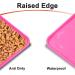 Moacc Silicone Feed Mats for Dogs & Cats - Slipproof Waterproof Pet Food Mats - Pink 54x38cm - Buy Online on GoSupps.com