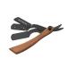 Capra-Falconeri Single Blade Razors for Men- Professional Barber Straight Edge Razor for Close Shaving 100 Percent Wood -Brown