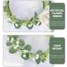 IWOWHERO Floral Headband Bride Flower Green Floral Headpiece Flower Headwear Guirnaldas Para Vintage Newspaper Wallpaper Wedding Flower Crown Wedding Garland Tiara Travel Iron Flowers Hair - Buy Online on GoSupps.com