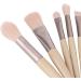 Eyeshadow Brush Makeup Brushes Set Professional Fluffy Grip Powder 8 Pieces for Women for Daily Makeup Ivory - Buy Online on GoSupps.com