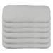 Happy cherry baby diapers Washable reusable baby diaper microfiber cloth diaper inserts set of 6 baby cloth soft fabric 3 sent - white 6 pieces (1 Pack) white
