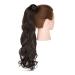 Cybelleza Ombre Ponytail Extensions - Heat-Resistant Medium Brown Curly Clip-In Hair Extensions for Artful Braids & Wavy Hairstyles - Buy Online on GoSupps.com