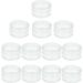 Szxmdkh 12 pieces of jacks 5ml of empty can clear crucible cream can empty transparent crucible Tantrum with a screw cap trip pot jaw set for lotion cream mini candles cosmetics (transparent)
