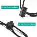 ERKOON 40 PCS Plastic Cord Locks End Spring Stopper Set for Drawstring Bags - Double-Hole and Single-Hole Black Fastener Slider - Buy Online on GoSupps.com