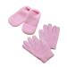 Beatifufu 2 Pairs Nighttime Gloves Wax Bath Mittens Paraffin Wax Mittens Oveglove Grooming Glove Moisturizing Socks Moisturizing Mittens Gauntlet Gelt Overnight Gloves Spa Whitening
