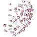 FEIlei 100Pcs Mixed Glass Crystal Hybrid Diamond Rhinestones Nail Art Decorations Drop Rhombus Flatback Stones 3D Gems - Buy Online on GoSupps.com