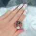 Minkissy 12pcs Crystal Finger Nail Rings - Alloy Crown Flower Bow Rhinestone Decor for Girls and Women - Buy Online on GoSupps.com