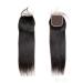 Mila Real Hair Lace Closure (4 " 4") Free Part Glow Brazilian Virgin Hair Closure Natural Black Human Remy Hair Lace Closure 16 "/40cm 40cm Free Part