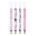 4 Pack Baby Pacifier Clip Chain - Cotton Strap Soother Hook for Toddlers & Kids - Buy Online on GoSupps.com