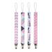 4 pieces of baby pacifier clip kettle pressure cotton band pacifier nipple holder for toddlers set pacifier holder pacifier chain clips fit for everyone (6)