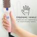 K&K Hot Hair Brush 38mm - Keratin Protect Heated Barrel | Ionic Smooth Shine Volumize Comb | Dual Voltage Hair Straightener Curler Styling Tool - Buy Online on GoSupps.com