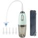 GNEGKLEAN Electric Ear Flushing Kit for Adults   Premium Ear Wax Removal Device   Safe and Effective Automatic Ear Cleaning Kit   Reusable Earwax Removal Kit with 3 Mode 6 Tip (Green)