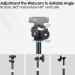 NYCETEK Webcam Tripod Stand | Height & Angle Adjustable Desktop Stand for Logitech Brio, C920, C922 | Perfect for Live Streaming & Video Calling - Buy Online on GoSupps.com
