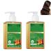 Shampoing rafra chissant l'huile de romarin nourrit les cheveux les rend lisses et volumineux convient tous les types de cheveux. 2PCS