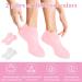 INBOLM 2pairs Silicone Moisturizing Socks Women Foot Spa Pedicure Silicone Socks Anti Slip Aloe Socks for Dry Cracked Feet Silicone Socks for Cracked Feet Elastic Non Slip Multi Purpose(Pink White) - Buy Online on GoSupps.com