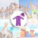 UPF 50+ Sun Protection Baby Swimwear | Purple Toddler Swimsuit (3-6 Months) - Buy Online on GoSupps.com