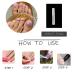 MISUD Purple French Tip Glue-On Fake Toenails with Rhinestone Design - 24 Pack - Buy Online on GoSupps.com