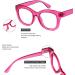 JiSoo Designer Oversized Reading Glasses for Women & Men - Thick Large Round F-Pink 1.75x Readers - Buy Online on GoSupps.com