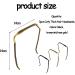 3 Pieces Headbands for Thick Curly Hair Non-slip Invisible Headband Sunglass Design Headwear Accessory Unisex Hair Fixing Tool (Black Brown Rose Gold) - Buy Online on GoSupps.com