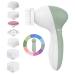 Coslus facial cleaning brush facial brush electrically IPX7 waterproof cleaning brush face with 7 brush heads 360 deep cleaning Face cleaning Removing imprints peeling dark green