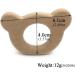 Wendysun 5pcs Cartoon Wood Teether - Natural Animal Bear Shape Teething Toy - Buy Online on GoSupps.com