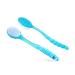 Blue Plastic Bath Brush with Long Handle - Exfoliating Back, Body, and Feet Scrubber - Buy Online on GoSupps.com
