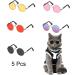 5 Pieces Pet Glasses | Fashion Sunglasses for Dogs & Cats | Retro Style Small & Medium Pet Sunglasses - Buy Online on GoSupps.com