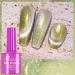 7.5ML Fantasy Gemstone Cat Eye Nail Gel Polish Holographic Semi Permanent Soak Off Sparkling Nail Varnish Aurora UV Gel - (Color: A004)