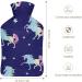 Unicorn & Star Pattern Heat Bottle | Rubber Hot Water Bag for Pain Relief Cramps & Foot Warmer - Buy Online on GoSupps.com