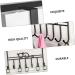 LABRIMP College Essentials 7 Door Hook Towel Hooks Cabinet Hooks Wood Decor Coat Hook Coat Hanger No Trace Bedroom Door Office 42X22CM Black - Buy Online on GoSupps.com