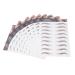 Housoutil Eyebrow Transfer Stickers 9 Sheets transfer stickers 4d sticker eyebrow stickers modeling template Makeup Tools 3d cosmetic 6d brow 4d eyebrow trimming false eyebrow hair 21.5X14.5cm Brown