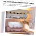 Holibanna 2pcs Anti-Collision Damage Chicken Refrigerator Egg Holder Tray Fridge Egg Container Devil re-usable Pink 30X11X6.5CM - Buy Online on GoSupps.com