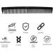 Innovative Black Hair Comb with Built-in Scale by Majestik+ - High Heat Resistant Carbon Fiber Comb for Precise Measuring and Styling - Buy Online on GoSupps.com