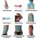 Xemz Breathable Elastic Sports Tape Therapeutic Muscle Self Stick Stretch Tape Roll Waterproof Wrist Ankle Knee Shoulder Pain Relief Tape Athletic Training Room Supplies for Sprain Swelling Rose - Buy Online on GoSupps.com
