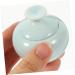 Healeved makeup jar lip balm holder ceramics skincare cosmetic sample containers 4.7x4.7cm Sky-blue - Buy Online on GoSupps.com