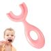 Leryveo silicone-u-shaped children's toothbrush silicone bristle toothbrush for children hand toothbrush for children suitable for children from 6 to 12 years food-safe material promotes a healthy