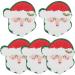 5pcs/Set Santa Claus Christmas Tree Christmas Stockings Shape Cleaning Sponge Rubs Reusable Sponge Cleaning Supplies White 4.33*4.13inch