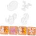 STOBOK 12 Pcs Silicone Mold Silicone DIY Mold DIY Symbol Mold Epoxy Jewelry Molds Gummy Molds Resin Necklace Mold Molds for Concrete DIY Crafts Cake Mold Manual White Silica Gel Whitex3pcs 4.8X4.2CMx3pcs - Buy Online on GoSupps.com