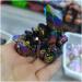 Home Decoration Natural Colorful Crystal Cluster Seven Rainbows Electroplating Crystal Stone Home Craft Decorations Stones ZJGIDTEM (Size : 100-150g) - Buy Online on GoSupps.com