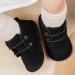 Sonsage Baby Unisex Velvet Booties | Anti-Skid Sole Toddler Fleece Boots 3-6 Months - Black - Buy Online on GoSupps.com