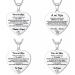 KUAIYIJU Inspirational Heart Necklace - Family Love Pendant Perfect Birthday Gift | Stainless Steel Jewelry for International Shipping - Buy Online on GoSupps.com