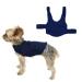 Dog fear jacket calming coat thunder dog wrap fear relief shirt vest with reflective stripes for pets keep keep calming comfort stress relief fireworks thunderstorm dark blue xxl