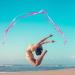 KINBOM 2pcs Dance Ribbons 2m Kids Gymnastics Ribbon Set with Ribbon Dancer Wand - Pink | Artistic Dance Training Party Streamers - Buy Online on GoSupps.com